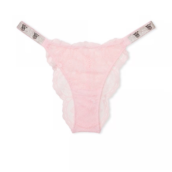 Victoria’s Secret VERY SEXY Bombshell Shine Chain Strap Brazilian Panty MEDIUM - Picture 7 of 7